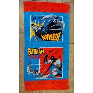 Vintage Batman Bath Towel Gotham City Guardian, Kmart Kids Towel Bright Kids